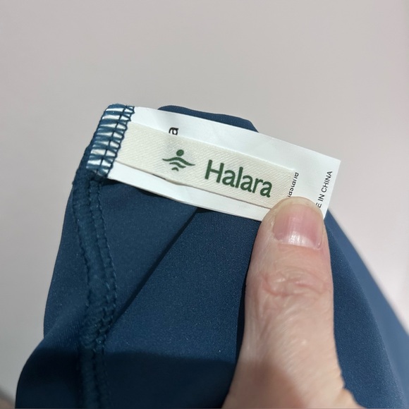 Halara Square Neck Corset Ruched Bodycon Midi Casual Dress Majolica Blue NWT S - Picture 6 of 9